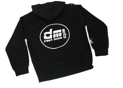 DM MOTO Black Pullover Hoodie