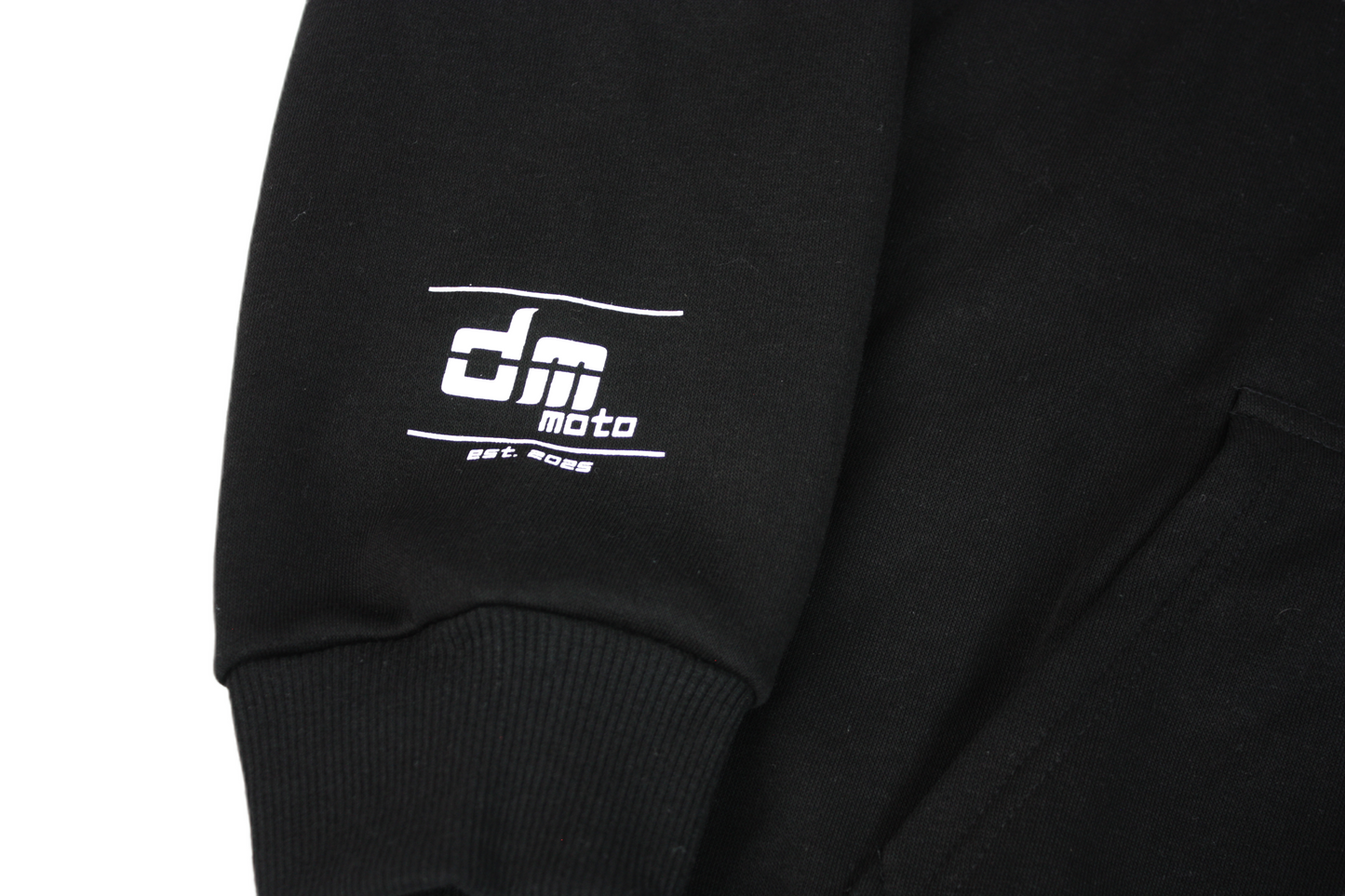 DM MOTO Black Pullover Hoodie