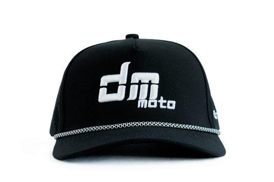 Black DM Moto Hat