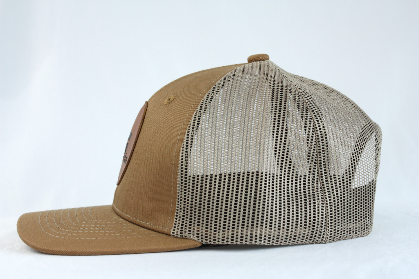 Brown Patch Trucker Hat