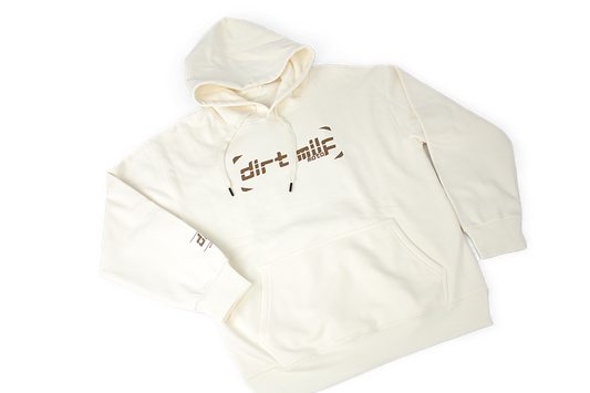 DM MOTO Cream Pullover Hoodie