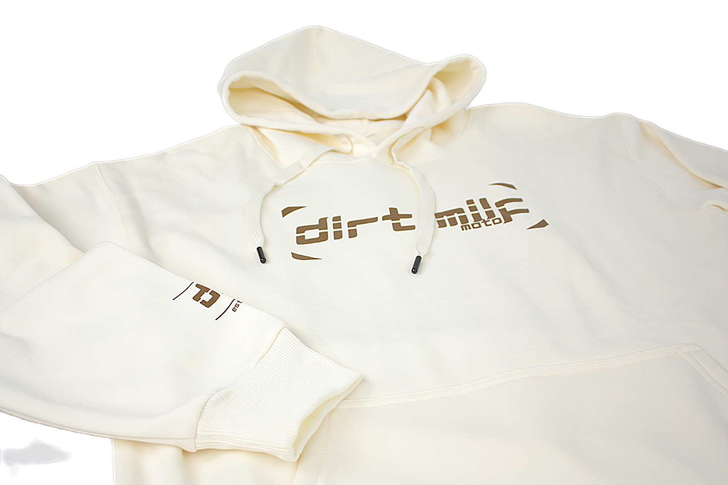 DM MOTO Cream Pullover Hoodie