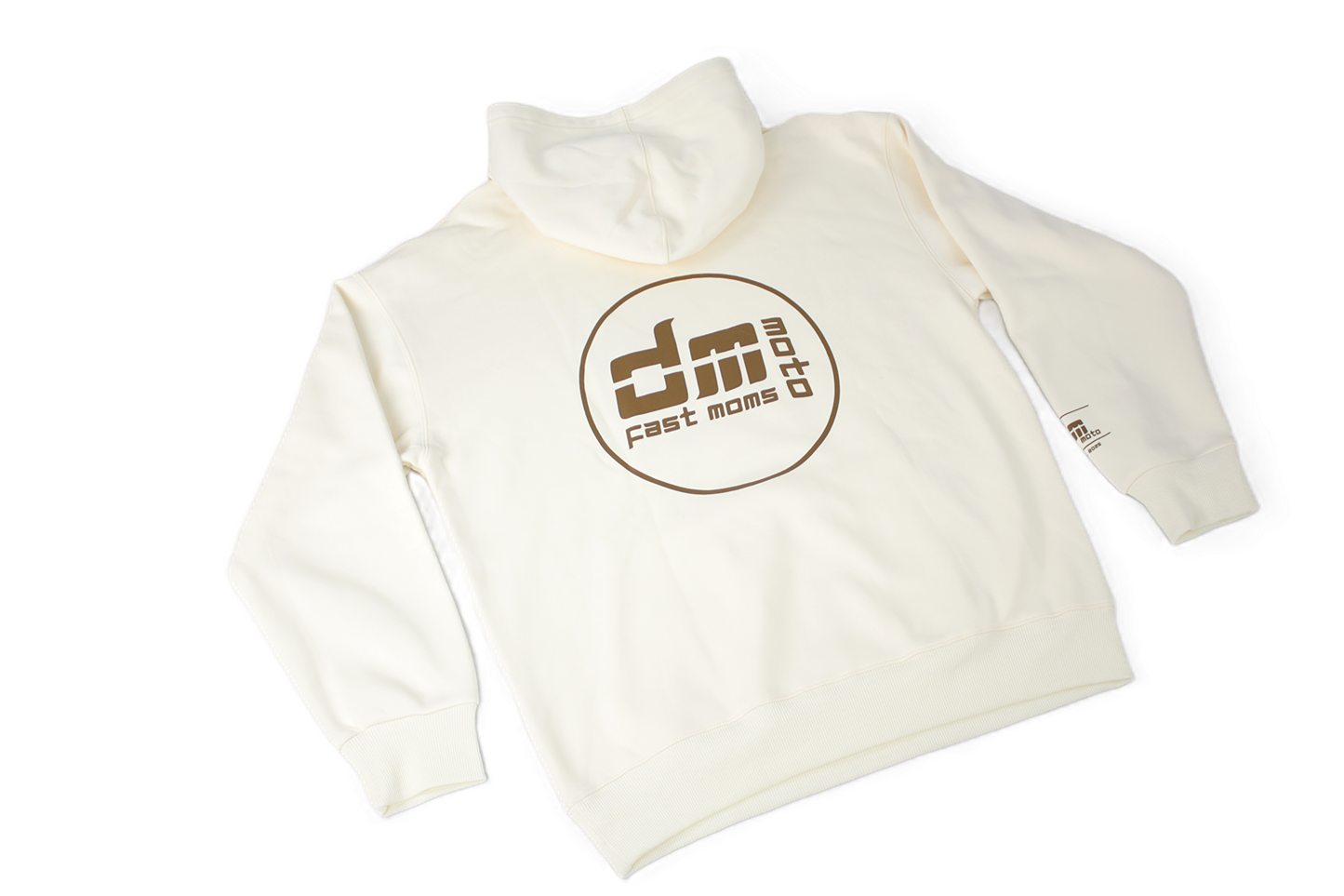 DM MOTO Cream Pullover Hoodie